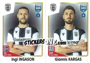 Sticker Ingi Ingason / Giannis Kargas - FIFA 365: 2022-2023 - Panini