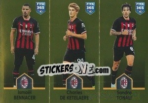 Sticker Ismaël Bennacer / Charles De Ketelaere / Sandro Tonali