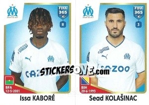Sticker Issa Kaboré / Sead Kolašinac - FIFA 365: 2022-2023 n. 202 - Panini