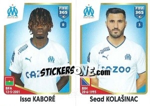 Figurina Issa Kaboré / Sead Kolašinac - FIFA 365: 2022-2023 - Panini