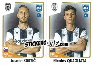 Cromo Jasmin Kurtić / Nicolás Quagliata - FIFA 365: 2022-2023 - Panini