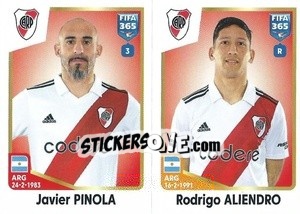 Sticker Javier Pinola / Rodrigo Aliendro - FIFA 365: 2022-2023 - Panini