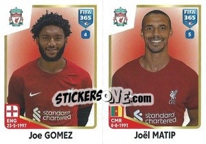 Sticker Joe Gomez / Joël Matip - FIFA 365: 2022-2023 n. 72 - Panini