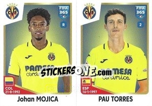 Sticker Johan Mojica / Pau Torres - FIFA 365: 2022-2023 n. 186 - Panini