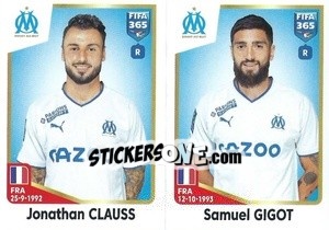 Sticker Jonathan Clauss / Samuel Gigot - FIFA 365: 2022-2023 - Panini