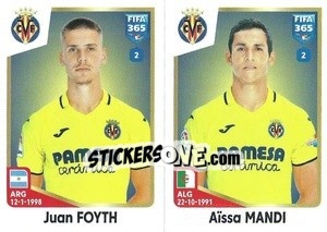Cromo Juan Foyth / Aïssa Mandi - FIFA 365: 2022-2023 - Panini