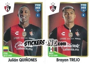 Sticker Julián Quiñones / Brayan Trejo - FIFA 365: 2022-2023 n. 371 - Panini