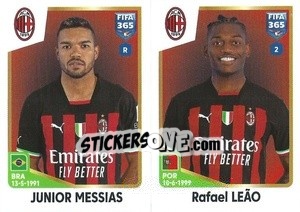 Sticker Junior Messias / Rafael Leão - FIFA 365: 2022-2023 - Panini