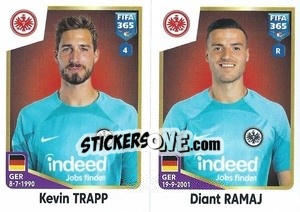 Sticker Kevin Trapp / Diant Ramaj - FIFA 365: 2022-2023 n. 246 - Panini