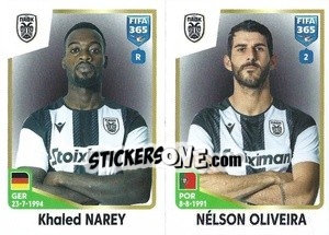 Sticker Khaled Narey / Nélson Oliveira - FIFA 365: 2022-2023 - Panini