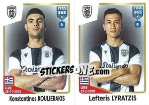 Cromo Konstantinos Koulierakis / Lefteris Lyratzis - FIFA 365: 2022-2023 - Panini