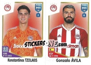 Sticker Konstantinos Tzolakis / Gonzalo Ávila - FIFA 365: 2022-2023 n. 262 - Panini