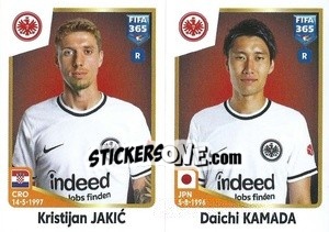 Sticker Kristijan Jakić / Daichi Kamada - FIFA 365: 2022-2023 n. 254 - Panini