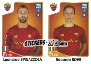 Figurina Leonardo Spinazzola / Edoardo Bove - FIFA 365: 2022-2023 - Panini