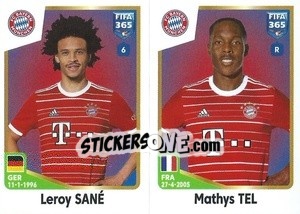 Sticker Leroy Sané / Mathys Tel - FIFA 365: 2022-2023 - Panini