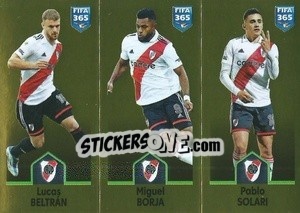 Sticker Lucas Beltrán / Miguel Borja / Pablo Solari - FIFA 365: 2022-2023 - Panini