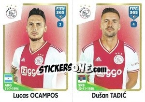 Cromo Lucas Ocampos / Dušan Tadić - FIFA 365: 2022-2023 - Panini