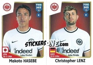 Sticker Makoto Hasebe / Christopher Lenz - FIFA 365: 2022-2023 - Panini