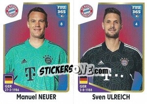 Sticker Manuel Neuer / Sven Ulreich - FIFA 365: 2022-2023 - Panini