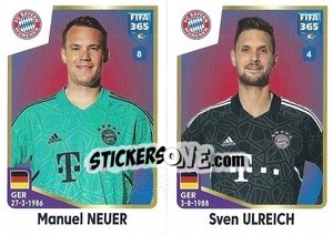Sticker Manuel Neuer / Sven Ulreich - FIFA 365: 2022-2023 n. 230 - Panini