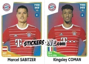 Sticker Marcel Sabitzer / Kingsley Coman - FIFA 365: 2022-2023 - Panini