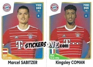 Sticker Marcel Sabitzer / Kingsley Coman - FIFA 365: 2022-2023 n. 239 - Panini