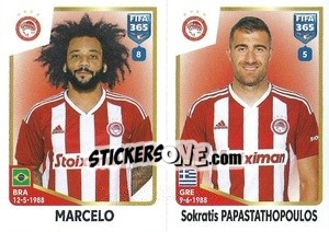 Sticker Marcelo / Sokratis Papastathopoulos - FIFA 365: 2022-2023 - Panini