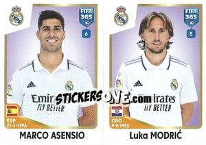 Cromo Marco Asensio / Luka Modrić - FIFA 365: 2022-2023 - Panini