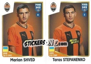 Sticker Marian Shved / Taras Stepanenko - FIFA 365: 2022-2023 n. 416 - Panini