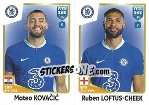 Sticker Mateo Kovačić / Ruben Loftus-Cheek - FIFA 365: 2022-2023 - Panini