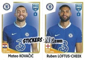 Sticker Mateo Kovačić / Ruben Loftus-Cheek - FIFA 365: 2022-2023 n. 63 - Panini