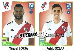 Figurina Miguel Borja / Pablo Solari - FIFA 365: 2022-2023 - Panini