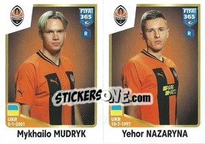 Cromo Mykhailo Mudryk / Yehor Nazaryna - FIFA 365: 2022-2023 - Panini