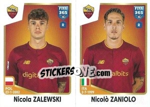 Sticker Nicola Zalewski / Nicolò Zaniolo - FIFA 365: 2022-2023 n. 352 - Panini