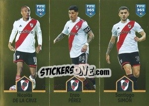 Sticker Nicolás De La Cruz / Enzo Pérez / Santiago Simón - FIFA 365: 2022-2023 - Panini