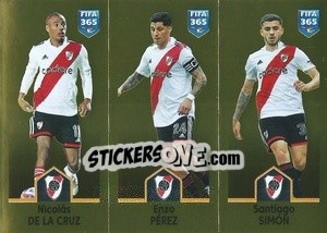 Sticker Nicolás De La Cruz / Enzo Pérez / Santiago Simón - FIFA 365: 2022-2023 n. 11 - Panini