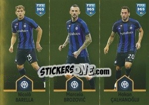 Sticker Nicolò Barella / Marcelo Brozović / Hakan Çalhanoğlu - FIFA 365: 2022-2023 n. 299 - Panini