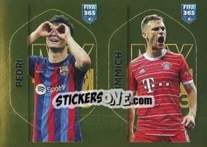 Sticker Pedri (Fc Barcelona) / Joshua Kimmich (Fc Bayern München) - FIFA 365: 2022-2023 n. PED-KIM - Panini