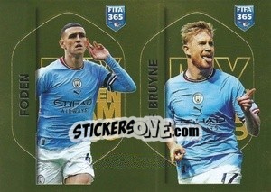 Figurina Phil Foden (Manchester City) / Kevin De Bruyne (Manchester City) - FIFA 365: 2022-2023 - Panini