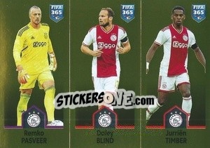Sticker Remko Pasveer / Daley Blind / Jurriën Timber - FIFA 365: 2022-2023 n. 375 - Panini