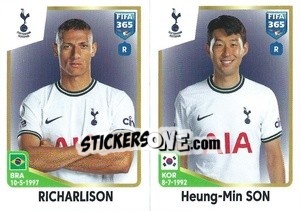 Sticker Richarlison / Heung-min Son - FIFA 365: 2022-2023 n. 131 - Panini