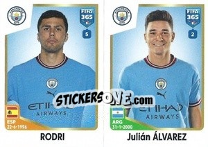 Sticker Rodri / Julián Álvarez - FIFA 365: 2022-2023 - Panini