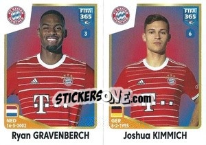 Figurina Ryan Gravenberch / Joshua Kimmich - FIFA 365: 2022-2023 - Panini