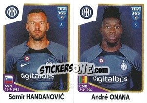 Sticker Samir Handanović / André Onana - FIFA 365: 2022-2023 n. 294 - Panini
