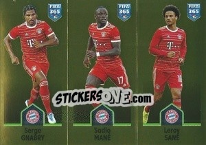 Sticker Serge Gnabry / Sadio Mané / Leroy Sané - FIFA 365: 2022-2023 n. 241 - Panini
