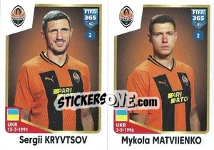 Cromo Sergii Kryvtsov / Mykola Matviienko - FIFA 365: 2022-2023 - Panini