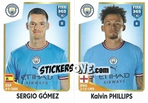 Sticker Sergio Gómez / Kalvin Phillips - FIFA 365: 2022-2023 - Panini
