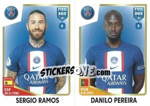 Sticker Sergio Ramos / Danilo Pereira - FIFA 365: 2022-2023 n. 221 - Panini