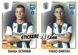 Cromo Stefan Schwab / Tiago Dantas - FIFA 365: 2022-2023 - Panini