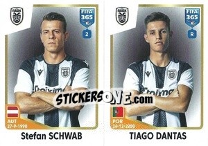 Figurina Stefan Schwab / Tiago Dantas - FIFA 365: 2022-2023 - Panini